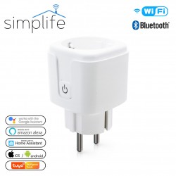 Simplife okos WiFi 16A konnektor fogyasztásmérő funckióval - PST-ZEU-003