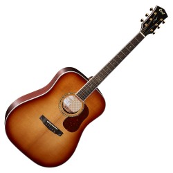 Cort akusztikus gitár, All solid, világos burst - Co-Gold-D8-LB with case