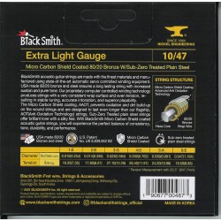 BlackSmith AAOT Acoustic Bronze, Extra Light 10-47 húr - BS-AABR-1047