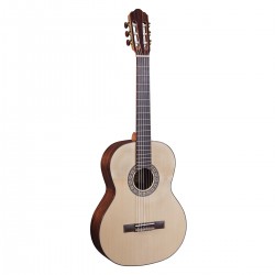 CLARINDA 44SG - Klasszikus gitár tömör fából, lucfenyő fedlappal, fényes felülettel (Made in Europe) - E664E