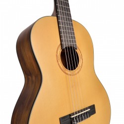 CST34-NTS - 3/4 klasszikus gitár, tömör lucfenyő fedlappal és gravírozott rozettával - J457J