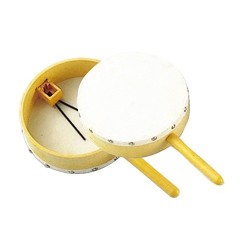 APH-10 - Hand drum natural leather with thread - B817B