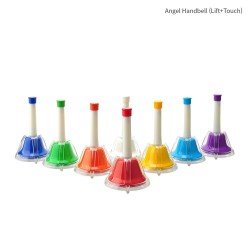 AHB-8M - Set of 8 multicolor touch hand bells - B877B