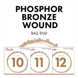 730060402 - Phosphor Bronze Acoustic Guitar Strings, Ball End, 60XL .010-.048 Gauges, (6) - FEN065