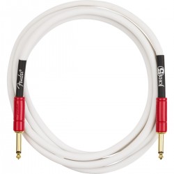 990810209 - John 5 Instrument Cable, White and Red, 10' - FEN2083