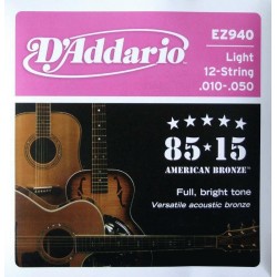 D'Addario EZ-940 12 húros akusztikus gitár húrkészlet